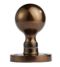 CARLISLE BRASS M48DB VICTORIAN - MORTICE KNOB BALL BGOS (DARK BRONZE MATT) 61MM - PAIR