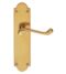 CARLISLE BRASS M67 VICTORIAN SCROLL LEVER ON SHAPED BACKPLATE - LATCH 205 X 49MM - PAIR