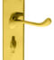CARLISLE BRASS M68WC VICTORIAN SCROLL LEVER ON SHAPED BACKPLATE - BATHROOM 57MM C/C 205 X 49MM - PAIR