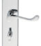 CARLISLE BRASS M68WCCP VICTORIAN SCROLL LEVER ON SHAPED BACKPLATE - BATHROOM 57MM C/C 205 X 49MM - PAIR