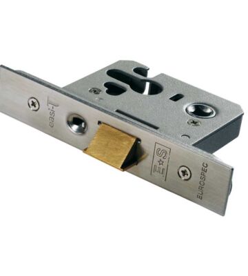Carlisle Brass MCN5030SSS Euro Cylinder Nightlatch Case Only. Satin Stainless Steel Ce Marked 76mm