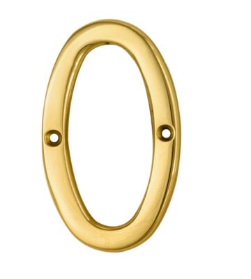 Carlisle Brass N0PVD Numeral Face Fix (No.0) 76mm