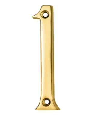 Carlisle Brass N1 Numeral Face Fix (No.1) 76mm