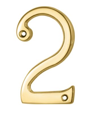 Carlisle Brass N2 Numeral Face Fix (No.2) 76mm