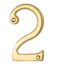 CARLISLE BRASS N2 NUMERAL FACE FIX (NO.2) 76MM