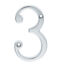 CARLISLE BRASS N3SC NUMERAL FACE FIX (NO.3) 76MM