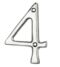 CARLISLE BRASS N4CP NUMERAL FACE FIX (NO.4) 76MM