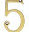 CARLISLE BRASS N5PVD NUMERAL FACE FIX (NO.5) 76MM