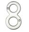 CARLISLE BRASS N8SC NUMERAL FACE FIX (NO.8) 76MM