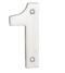 CARLISLE BRASS NUM10101BSS 100 X 46 X 5MM NUMBER 1 - FACE FIX G304