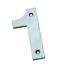 CARLISLE BRASS NUM10101SSS 100 X 46 X 5MM NUMBER 1 - FACE FIX G304