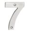 CARLISLE BRASS NUM10107SSS 100 X 70 X 5MM NUMBER 7 - FACE FIX G304