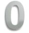 CARLISLE BRASS NUM10170BSS 178 X 2MM NUMBER 0 - CONCEALED PIN FIT G316  