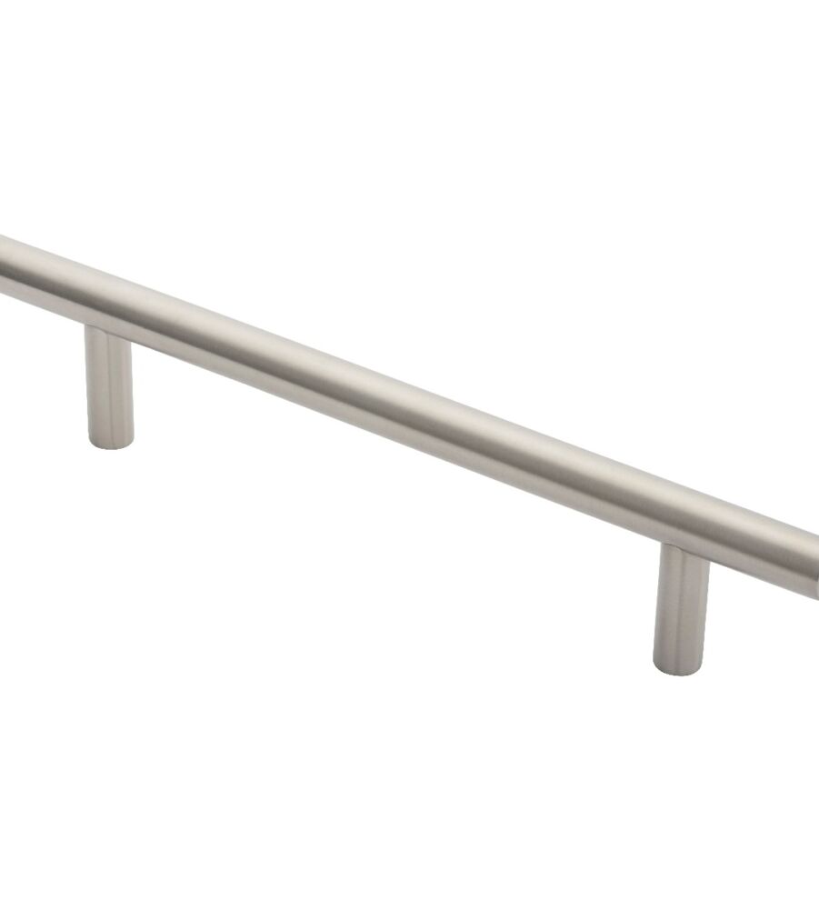 CARLISLE BRASS PAT1225SSS STEELWORX 19MM DIA. STRAIGHT T BAR PULL HANDLE G316 (225MM C/C)