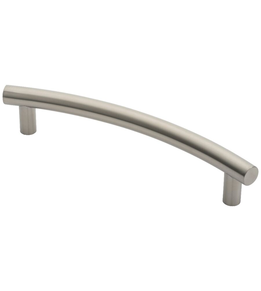 CARLISLE BRASS PCTS1350SSS STEELWORX 30MM DIA. CURVED T BAR PULL HANDLE G316 (350MM C/C) 420MM OVERALL