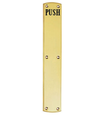 Carlisle Brass PF105E Push Plate (Engraved) 457mm X 76mm