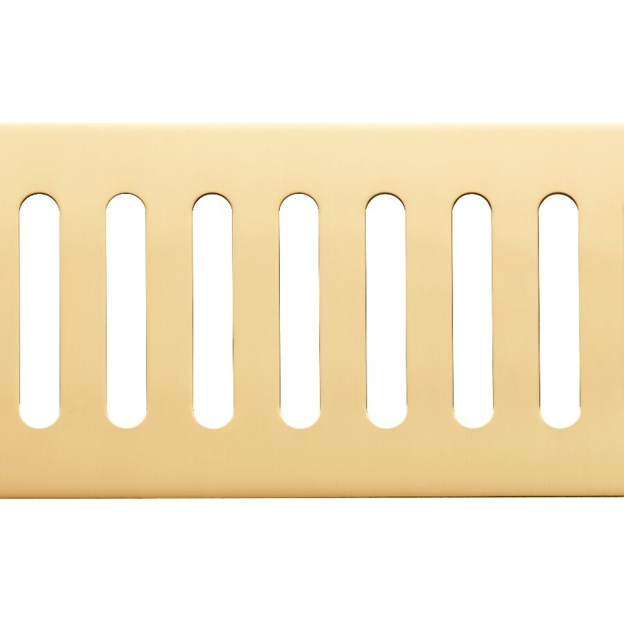 CARLISLE BRASS PL4 VENTILATOR (PLAIN SLOT PATTERN) 242MM X 89MM