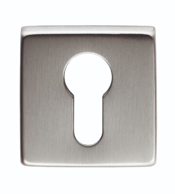 Carlisle Brass QE001SC Escutcheon – Euro Profile On Concealed Fix Square Rose Artqe Csa (Satin Chrome) 50 X 50