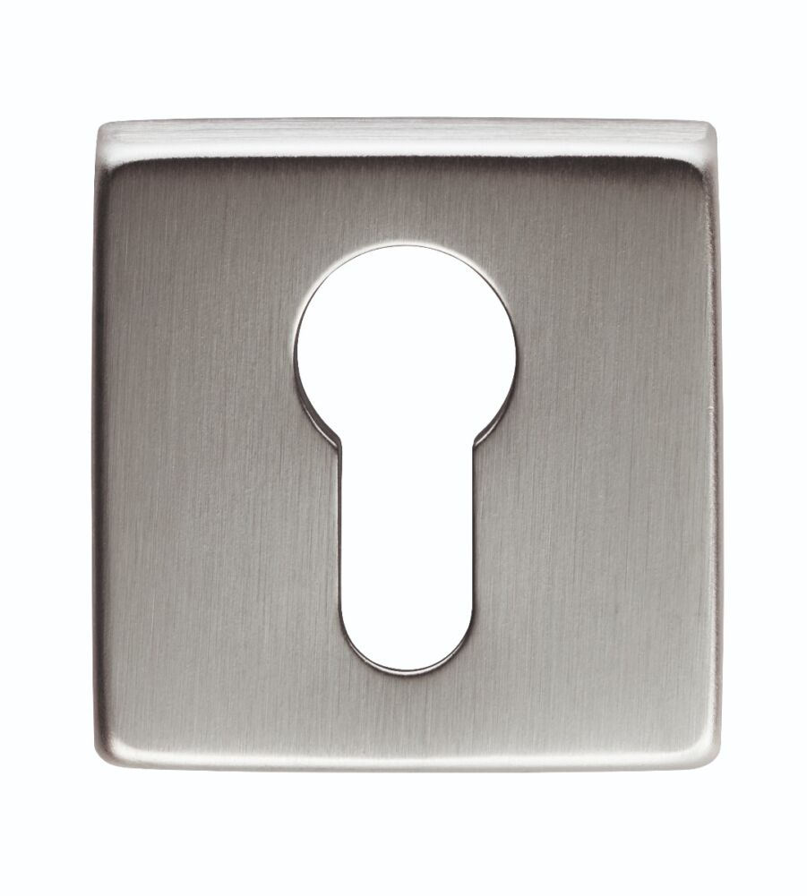 CARLISLE BRASS QE001SC ESCUTCHEON - EURO PROFILE ON CONCEALED FIX SQUARE ROSE ARTQE CSA (SATIN CHROME) 50 X 50