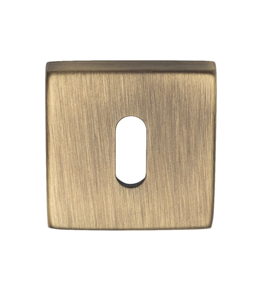 CARLISLE BRASS QE003AB ESCUTCHEON - LOCK PROFILE ON CONCEALED FIX SQUARE ROSE ARTQE BGO (BRUSHED BRONZE MATT) - PAIR