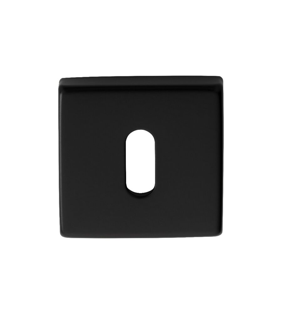 CARLISLE BRASS QE003BLK ESCUTCHEON - LOCK PROFILE ON CONCEALED FIX SQUARE ROSE ARTQE (MATT BLK)