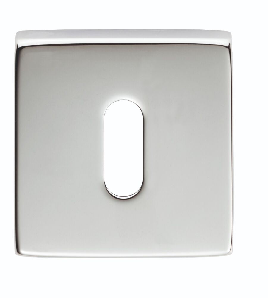 CARLISLE BRASS QE003CP ESCUTCHEON - LOCK PROFILE ON CONCEALED FIX SQUARE ROSE ARTQE CRO (POLISHED CHROME)