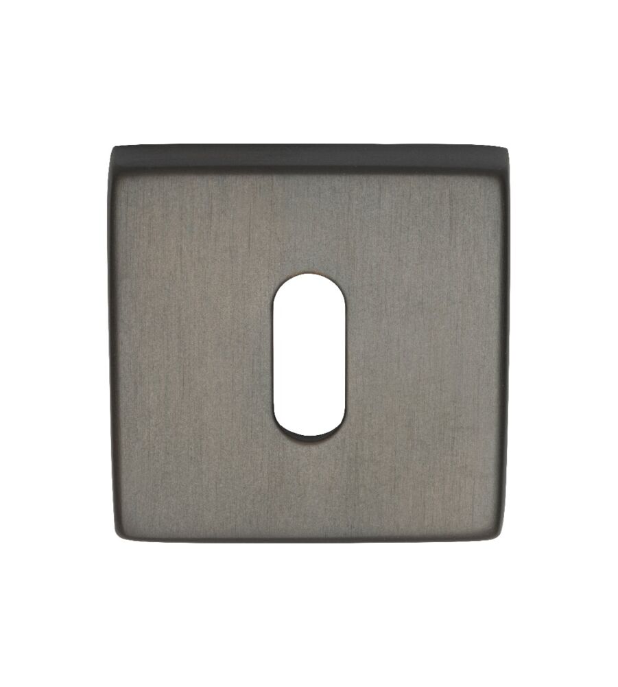 CARLISLE BRASS QE003MBRZ ESCUTCHEON - LOCK PROFILE ON CONCEALED FIX SQUARE ROSE ARTQE BUO (PLAIN BRONZE MATT) - PAIR