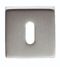 CARLISLE BRASS QE003SC ESCUTCHEON - LOCK PROFILE ON CONCEALED FIX SQUARE ROSE ARTQE CSA (SATIN CHROME)
