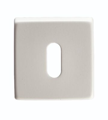 Carlisle Brass QE003WH Escutcheon – Lock Profile On Concealed Fix Square Rose Artqe Wht (Matt White)