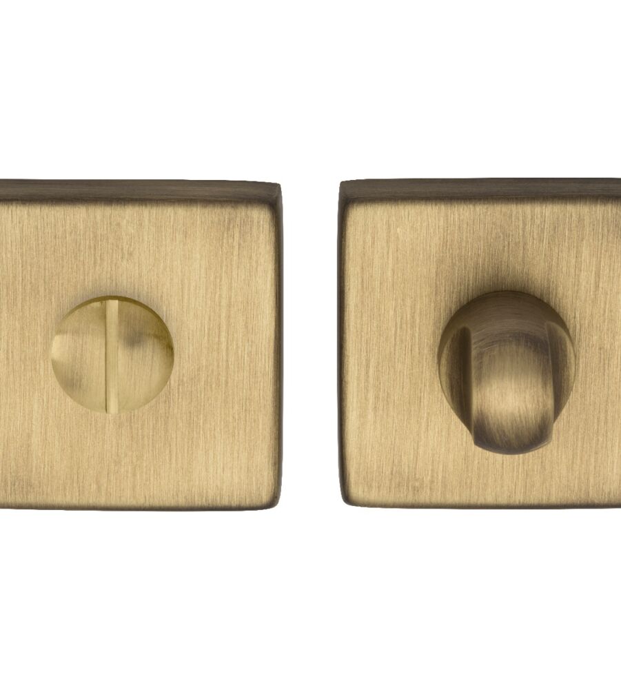 CARLISLE BRASS QT004AB TURN & RELEASE ON CONCEALED FIX SQUARE ROSE (ART LM 40/QES) BGO (BRUSHED BRONZE MATT) 50 X 50 - SET