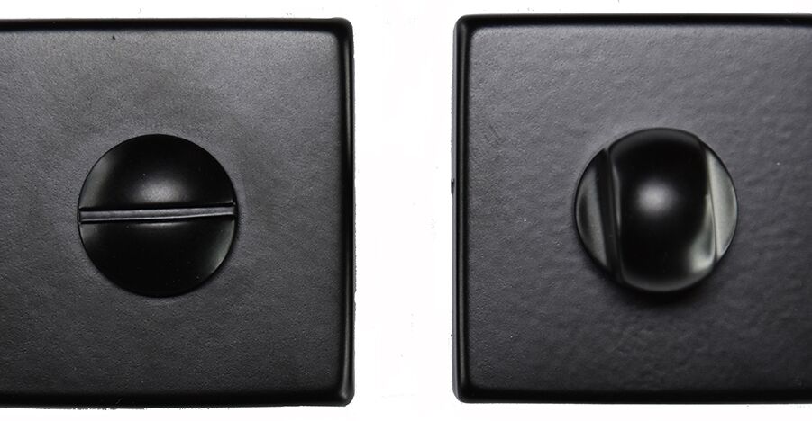 CARLISLE BRASS QT004BLK TURN & RELEASE ON CONCEALED FIX SQUARE ROSE (ART LM 40/QES) MATT BLACK 50 X 50 - SET