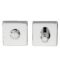 CARLISLE BRASS QT004CP TURN & RELEASE ON CONCEALED FIX SQUARE ROSE (ART LM 40/QES) CRO (POLISHED CHROME) 50 X 50 - SET