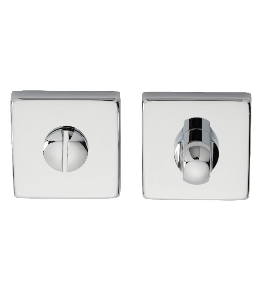 CARLISLE BRASS QT004CP TURN & RELEASE ON CONCEALED FIX SQUARE ROSE (ART LM 40/QES) CRO (POLISHED CHROME) 50 X 50 - SET