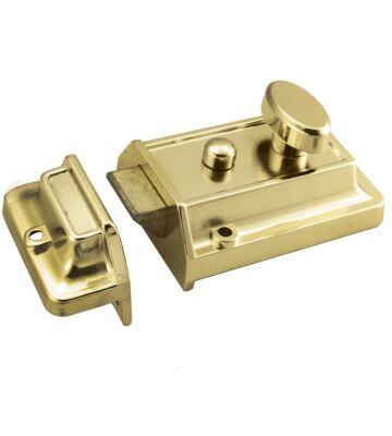 Carlisle Brass RCN8160EB Rim Cylinder Nightlatch Traditional Style ( 60mm ) C/W Brass Cylinder