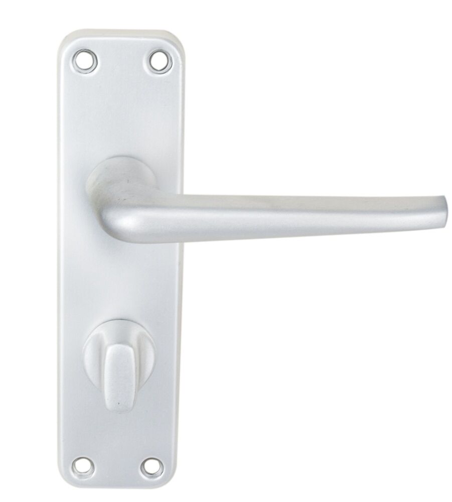 CARLISLE BRASS SAA21WC ALUMINIUM LEVER ON BACKPLATE - BATHROOM/PRIVACY 152MM X 41MM - PAIR