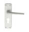 CARLISLE BRASS SAA21Y ALUMINIUM LEVER ON BACKPLATE - LOCK EURO PROFILE 47.5MM C/C  152MM X 41MM - PAIR