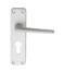 CARLISLE BRASS SAA21Y/BP ALUMINIUM LEVER ON BACKPLATE - LOCK EURO PROFILE 47.5MM C/C  154MM X 40MM - PAIR