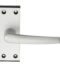 CARLISLE BRASS SAA61 ALUMINIUM MIAL LEVER ON BACKPLATE - LATCH  104 X 38MM - PAIR