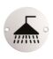 CARLISLE BRASS SEX1014SSS 76 X 1.5MM SHOWER SYMBOL - FACE FIX 