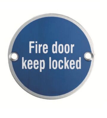 Carlisle Brass SEX4015SAA Fire Door Keep Locked Symbol