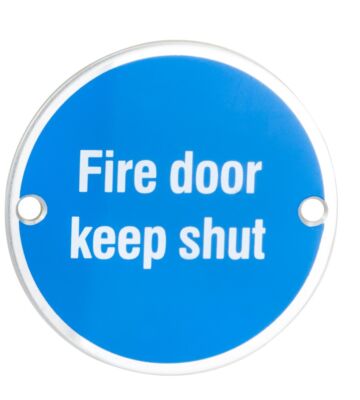 Carlisle Brass SEX4016SAA Fire Door Keep Shut Symbol