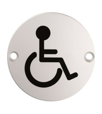 Carlisle Brass SEX1017BSS 76 X 1.5mm Disabled Symbol – Face Fix