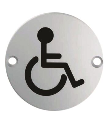 Carlisle Brass SEX1017SSS 76 X 1.5mm Disabled Symbol – Face Fix