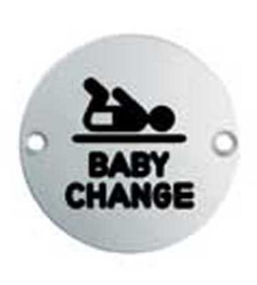Carlisle Brass SEX1019BSS 76 X 1.5mm Baby Change Symbol – Face Fix