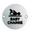 CARLISLE BRASS SEX1019BSS 76 X 1.5MM BABY CHANGE SYMBOL - FACE FIX 