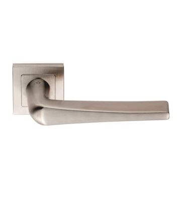 Carlisle Brass SSL1404SSS Plaza Designer Lever On Square Sprung Rose – Heso Spindle G304 – Pair