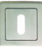 CARLISLE BRASS SSP1405SSS/DUO ESCUTCHEON - LOCK PROFILE ON CONCEALED FIX SQUARE ROSE G304 52 X 8
