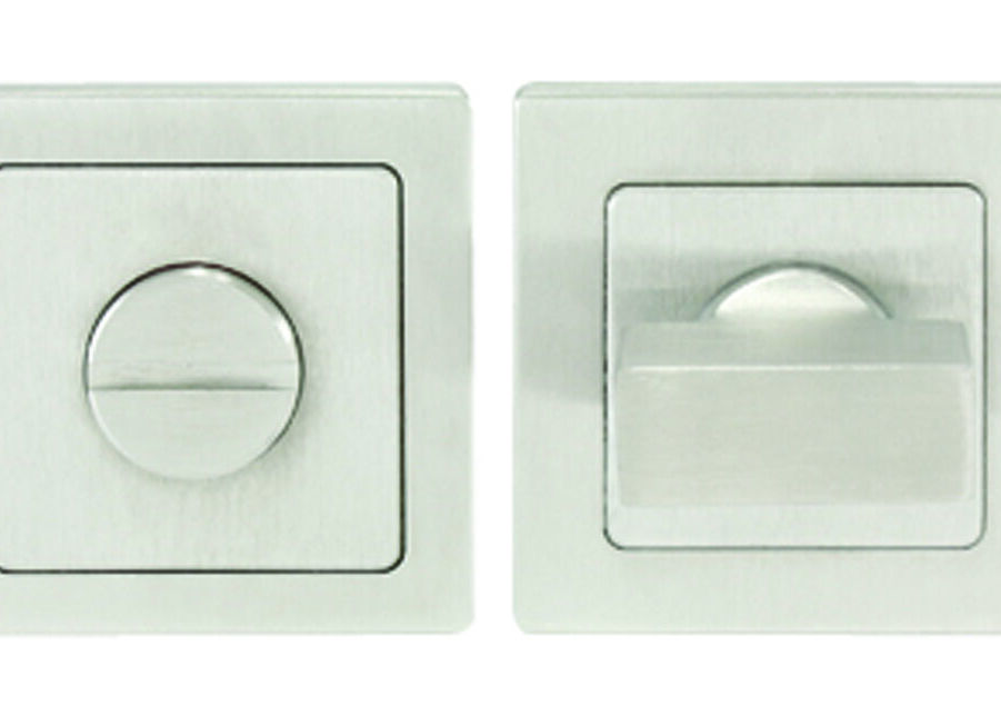 CARLISLE BRASS SST1415SSS TURN & RELEASE ON CONCEALED FIX SQUARE ROSE (52 X 8MM) - SET