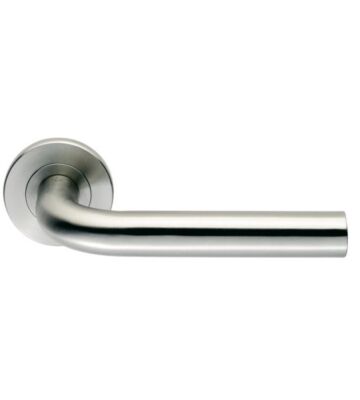 Carlisle Brass SW10SSS Steelworx 16mm Dia Straight Lever On 50mm X 6mm Concealed Ball Bearing Rose – (Tubular) – Pair