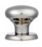 CARLISLE BRASS SWE1040BSS ROUND CENTRE DOOR KNOB ON CONCEALED FIX ROUND ROSE
